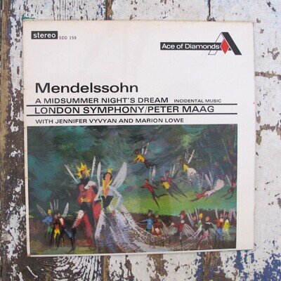 Mendelssohn A Midsummer Night's Dream Incidental Music Vinyl Ldn Symp Peter Maag