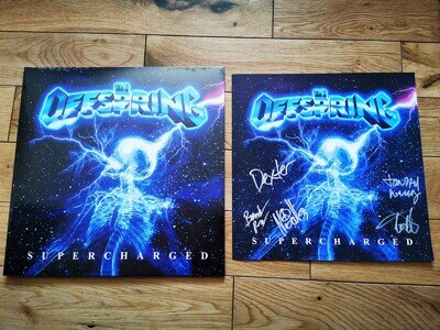 THE OFFSPRING SUPERCHARGED VINYL AND SIGNED ART PRINT BY THE BAND NEW AND SEALED