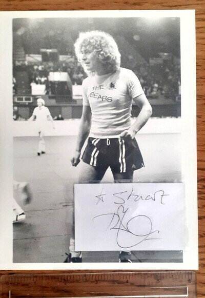 Robert Plant Signed autograph business card Plus rare photo Led Zep