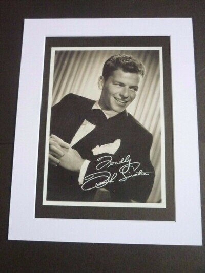 14x11 a4 Official Reproduction Frank sinatra poster signed early repro fonly fan