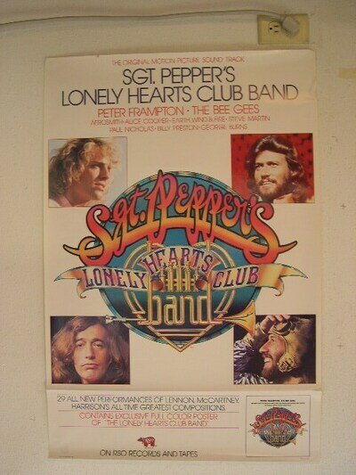 The Bee Gees Beegees Peter Frampton Poster Old