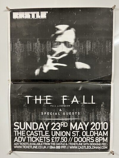 The Fall - Live @ The Castle, Oldham Original Promo Poster 59x42cm