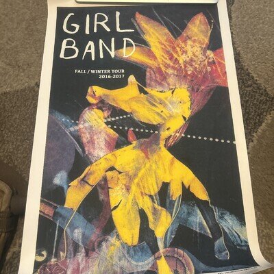 Girl Band Signed Print 2017 Ver Rare. Gilla Band Irish