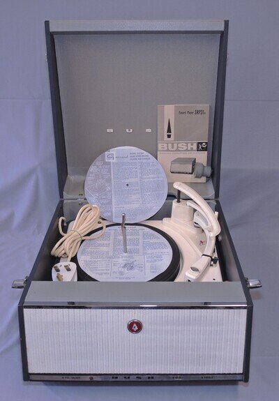 Vintage Bush Record Player Type SRP31C + Garrard Model 210 Automatic Deck