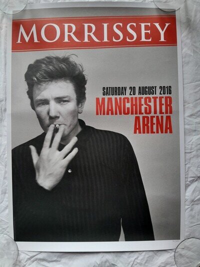 MORRISSEY OFFICIAL MANCHESTER CONCERT 2016 ART POSTER LIMITED # 81/250 NEW