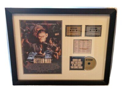 Robbie Williams Signed Autograph CD Framed Display COA
