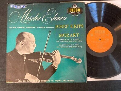 MISCHA ELMAN - KRIPS - Mozart Violin Concerto - DECCA - LXT 5078