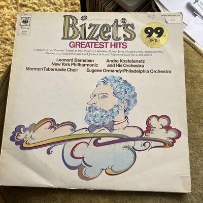 Bizet's Greatest Hits - Various Orchestra's LP Record Play Tested