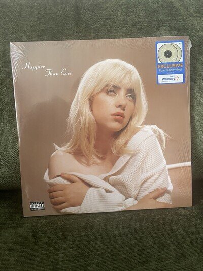 Billie Eilish - Happier Than Ever Pale Yellow Vinyl LP / LIMITED EDITION