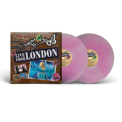 Dolly Parton - Dolly Live From London Cotton Candy Coloured 2 x Vinyl LP PRESALE
