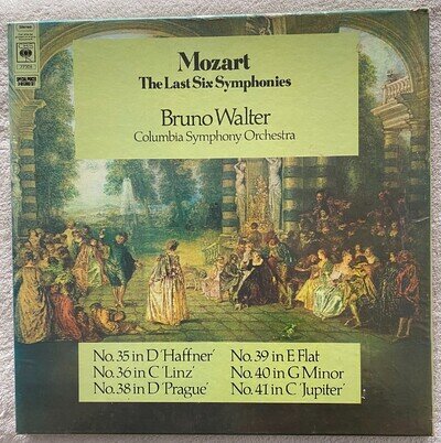 Bruno Walter, Columbia Symphony Orchester‎–Mozart: The Last Six Symphonies 3xLPs