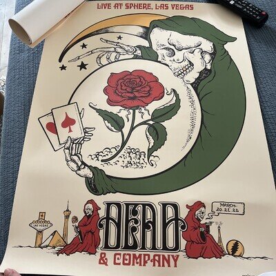 Dead And Co Grateful Dead Sphere Weekend Limited Edition 2025 VIP Poster