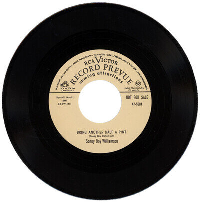 SONNY BOY WILLIAMSON / SQUARE WALTON "BRING ANOTHER HALF PINT c/w BAD HANGOVER"