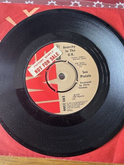 Sex pistols anarchy In The UK EMI Factory sample Punk Clash