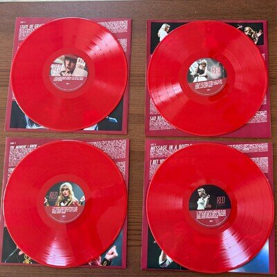 Taylor Swift RED (Taylor's Version) Target Red coloured vinyl variant