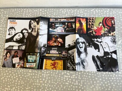 PRIMAL SCREAM Poster Loaded Magazine original music press Approx 61x 29cm Used