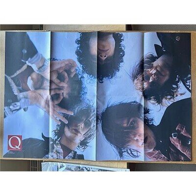 STROKES Q PIN-UP POSTER large Q magazine poster with red hot chili peppers on th