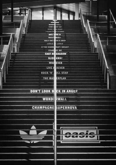 Oasis Songs Liam & Noel Gallagher A3 A4 Print Poster Unframed