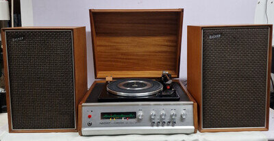 Hacker Centurion Record Player, Speakers, Tuner & Gerrard SP25 MKlll Turntable.