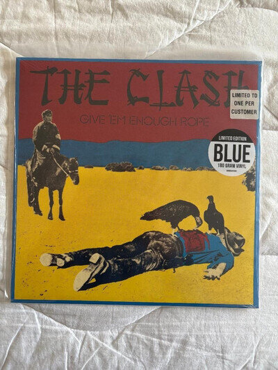 The Clash Give 'Em Enough Rope Blue Vinyl, Sealed, Limited to 1500