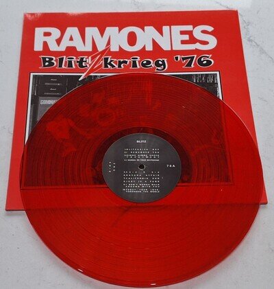 Ramones Blitzkrieg 76 Vinyl Record EX/EX
