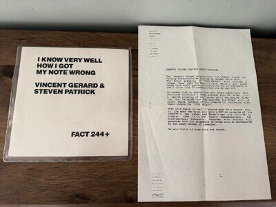 Morrissey I Know Very Well How I Got My Note Wrong 7” Promo