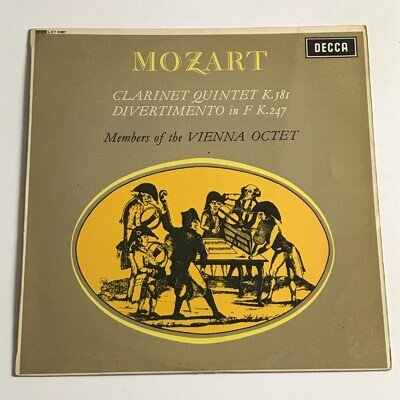 Mozart/Boskovsky - Clarinet Quintet K. 581/Divertime.. LP - LXT.6087 EX/EX