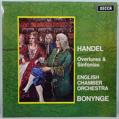 SXL 6360 Handel Overtures & Sinfonias Bonynge Decca WB EX/VG+
