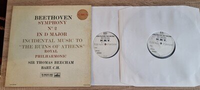HMV ASD 287 2x s/s Test BEETHOVEN SYMPHONY NO.2 /"THE RUINS OF ATHENS"* BEECHAM