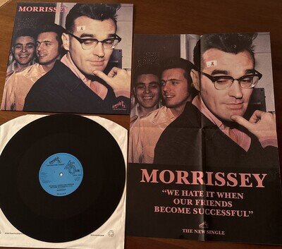 Morrissey / We Hate it when / 12 inch Vinyl / Original 1992 / Rare Promo Poster
