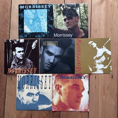 Morrissey 7 x 7" Singles Ouija Frank Monster Suedehead Palare Playboys Drug