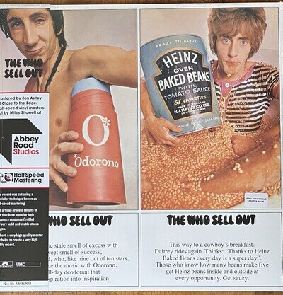 THE WHO - SELL OUT - HALF SPEED MASTER VINYL LP *NEW & SEALED* + POSTER.