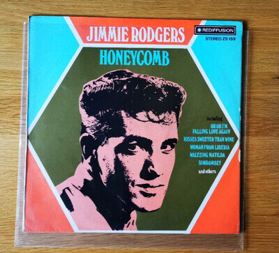 Jimmie Rodgers, Honeycomb, 12” Vinyl L P, Rediffusin Records, 1973, ZS159, UK,