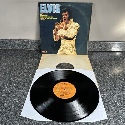 VINYL LP ELVIS PRESLEY ELVIS UK 1ST PRESS RCA SF 83378 EX-/VG+