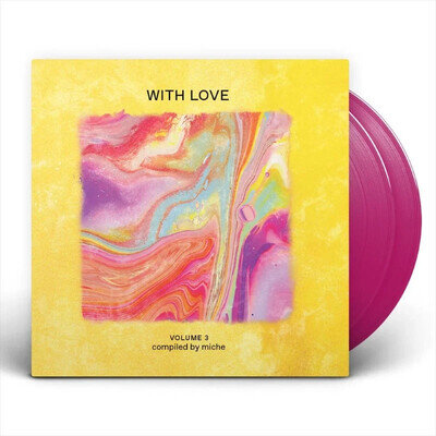 MICHE " WITH LOVE VOLUME 3 " SEALED UK LP LATIN BRAZILIAN ** MAGENTA VINYL **