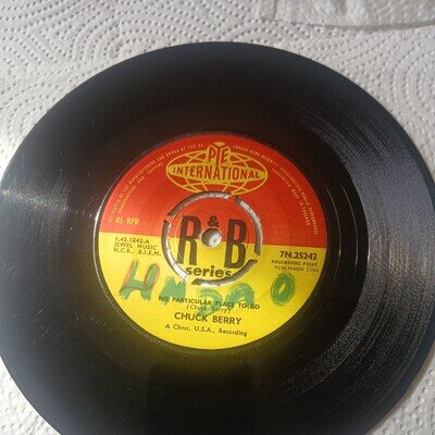 Chuck Berry. No particular place to go. 7” vinyl Pye international Rock n roll