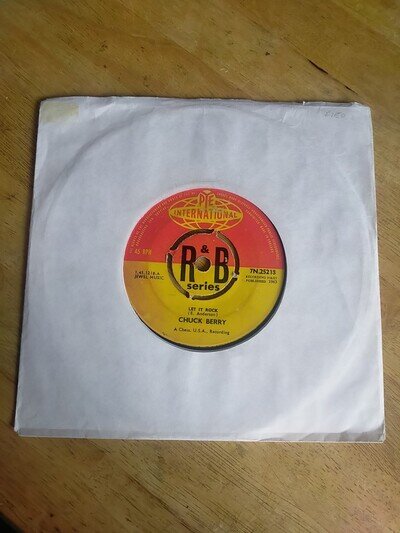 Chuck Berry 7" Single Pye International 7N.25218 Let It Rock TESTED