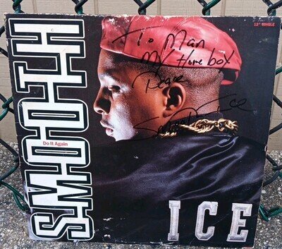 Signed SMOOTH ICE - DO IT AGAIN 12" Vinyl Record Maxi JDK 1990 Run DMC