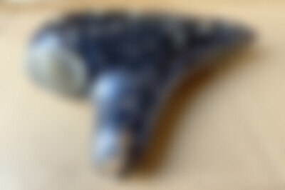 Antique Ocarina Black Clay Sweet Potato Flute C 6 Beautifully Worn 12 Hole *LOOK