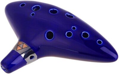 AFUNTA 12 Hole Ocarina Alto C Ceramic Flute Musical Instrument with...