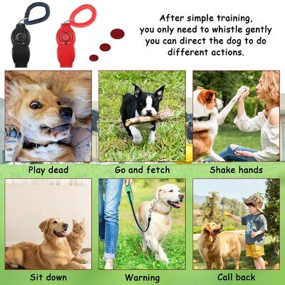 2pcs Wide Application Recall Dog Whistle For Effective Training Distant Sound