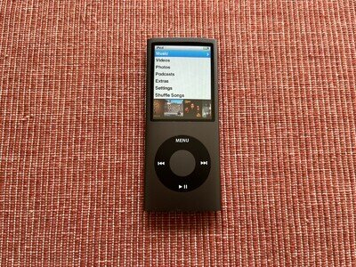 Apple iPod Nano 4th Generation 16GB - Black (New Battery)