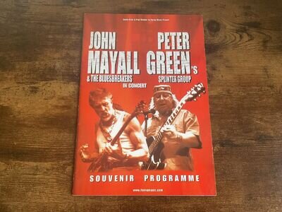 John Mayall & Peter Green In Concert Programme - autographed by John Mayall