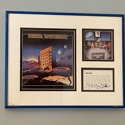 GRATEFUL DEAD SIGNED STANLEY MOUSE AUTOGRAPH ART MARS HOTEL JERRY GARCIA 1997