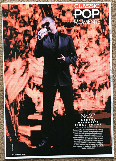 GEORGE MICHAEL ~ 2017 full page UK magazine poster