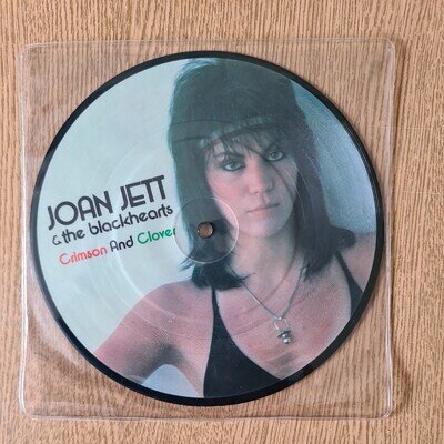 Joan Jett And The Blackhearts Crimson And Clover 7" Picture Disc (Play Tested)