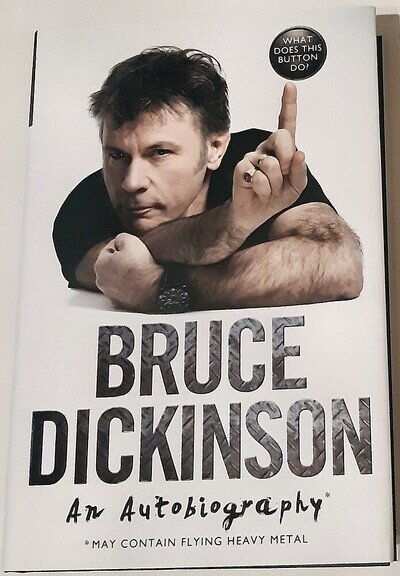 IRON MAIDEN Bruce Dickinson BOOK - Trooper Hallowed Be Thy Name Autograph SIGNED