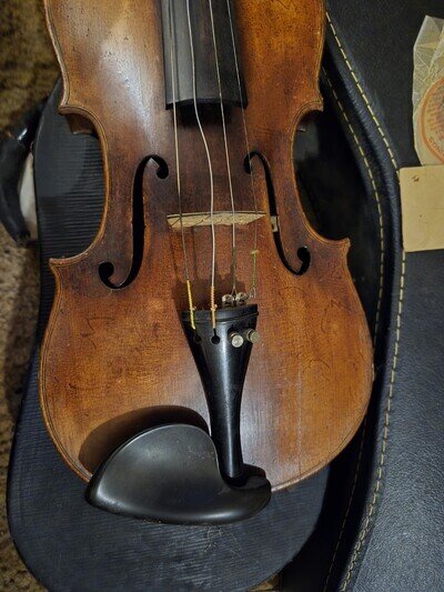 Antique 19th Violin Joh. Bapt. Schweitzer 1813 Amati Pestini 4/4 Fiddle Germany