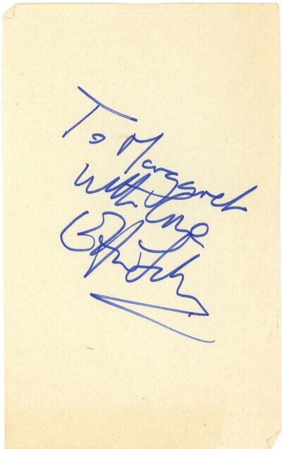 Elton John 1973 Autograph