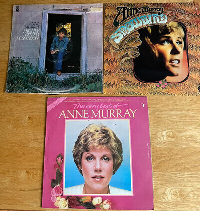 3 Anne Murray Vinyl LP Albums